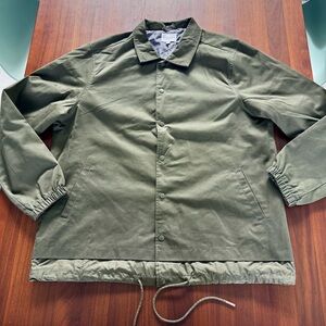 Five Four Men’s Olive Green Utility Jacket Snap Button Commuter Shacket 2XL